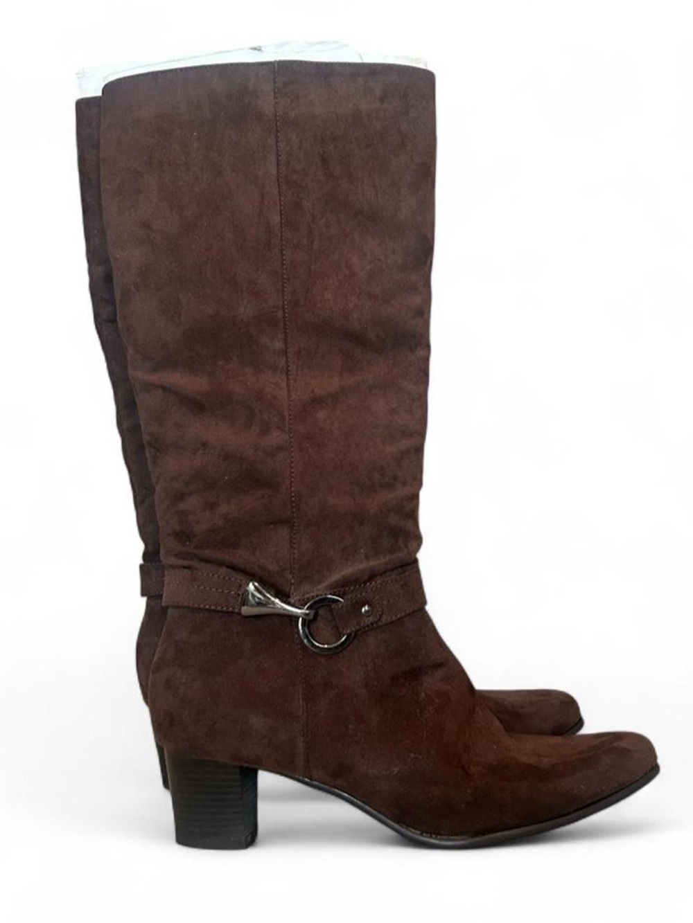 Pesaro Brown Suede Over-the-Knee Boots